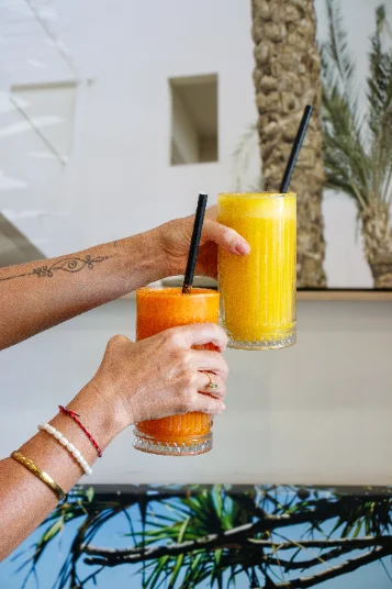 Fresh juices at PointBreak Cafe, Coolangatta