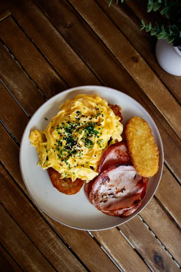 A plated dish at PointBreak Cafe, Coolangatta